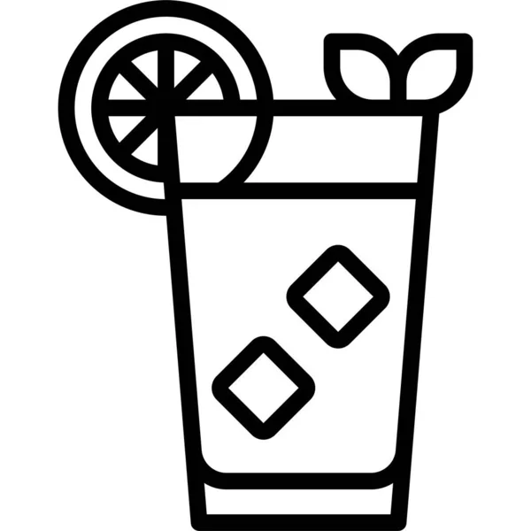 Meeresbrise Cocktail Symbol Vektor Illustration Für Alkoholische Mixgetränke — Stockvektor