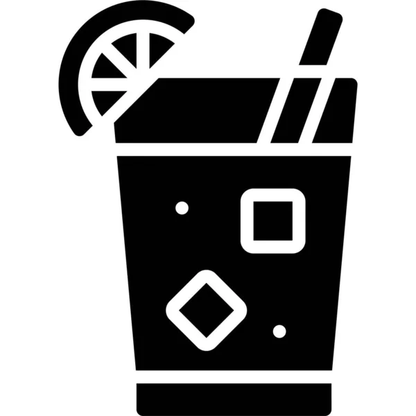 Bay Breeze Cocktail Symbol Vektor Für Alkoholische Mixgetränke — Stockvektor