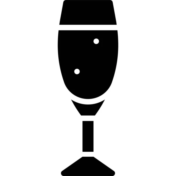 Death Afternoon Cocktail Icon Ilustração Vetor Bebida Mista Alcoólica — Vetor de Stock