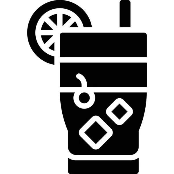 Сан Франциско Коктейль Ікона Алкоголічний Вектор Змішаного Напою — стоковий вектор