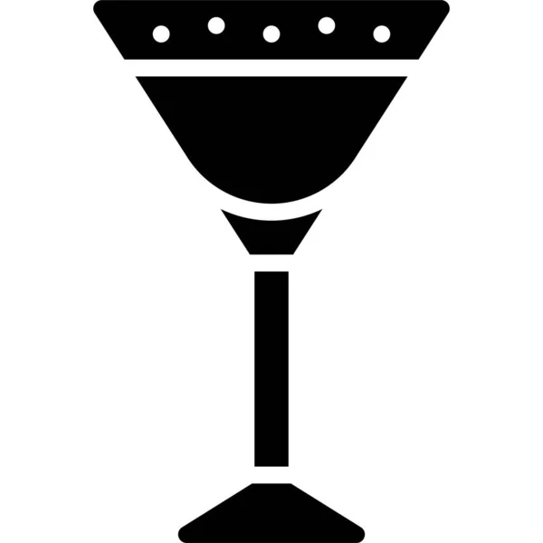 Vampyr Kyss Cocktail Ikon Alkoholhaltig Blandad Dryck Vektor Illustration — Stock vektor