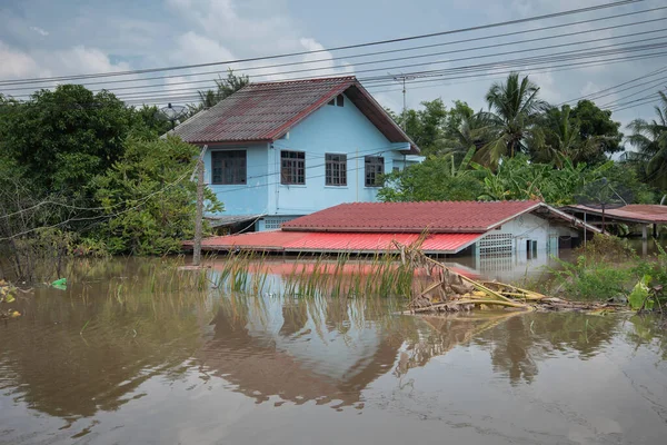 Singburi Tailandia Octubre 2021 Inundaciones Tailandia Desastres Naturales Imagen Inundación — Foto de Stock
