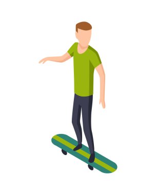 Sporcular izometrik. Egzersiz yapan erkek sporcu. Adam kayıyor. İnsan karakteri sessiz bir şekilde bembeyaz sürüyor.