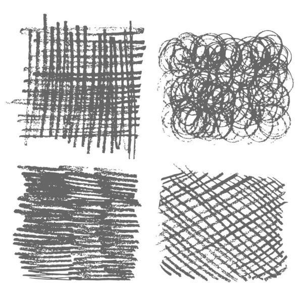 펜을 떨어트려. 연필은 흰 바탕에 있는 직선을 교차하는 질감을 가지고 있다. 손으로 그린 criss-cross 효과 벡터 설계. ( 영어 ) Grunge doodle scribbble chaotic vector illustration — 스톡 벡터