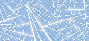 Donmuş doğal arka plan. Buz yüzeyinin dokusu. Soğuk kış soğuk vektör deseni. Güzel şeffaf donmuş arkaplan