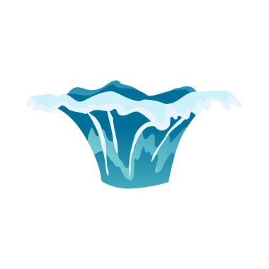 Su sıçrama animasyonu. Damlayan su özel efekti. Fx sayfası. Oyunlarda ve videolarda flaş animasyon için temiz su damlası patlaması. Çizgi film çerçevesi.