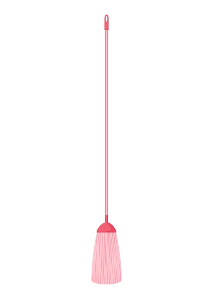 Broom Mop Icon Hygiene Handling Equipment Object Illustration Household Mop - Stok Vektor
