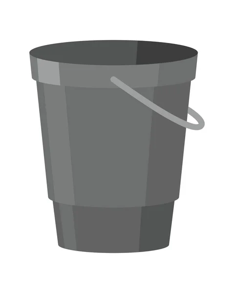 Bucket Bail Vector Cartoon Icon Pail Handle Plastic Household Equipment — Stock Vector