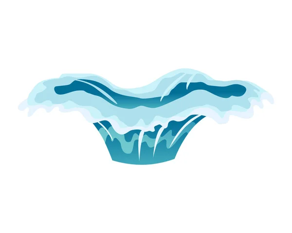 Κινούμενο Νερό Στάζει Νερό Ειδικό Εφέ Φύλλο Διαφανής Πτώση Νερού — Διανυσματικό Αρχείο