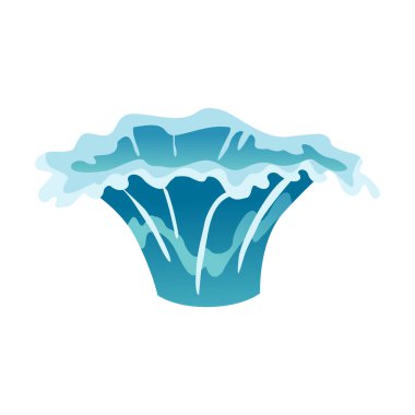 Su sıçrama animasyonu. Damlayan su özel efekti. Fx sayfası. Oyunlarda ve videolarda flaş animasyon için temiz su damlası patlaması. Çizgi film çerçevesi.