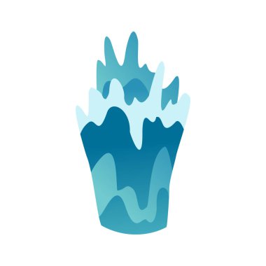 Su sıçrama animasyonu. Damlayan su özel efekti. Fx sayfası. Oyunlarda ve videolarda flaş animasyon için temiz su damlası patlaması. Çizgi film çerçevesi.