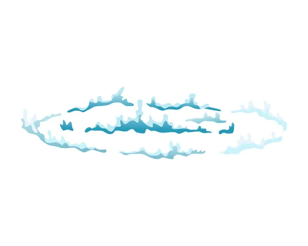 Animation Von Wasserspritzern Tropfwasser Spezialeffekt Blatt Klare Wassertropfen Platzen Für — Stockvektor