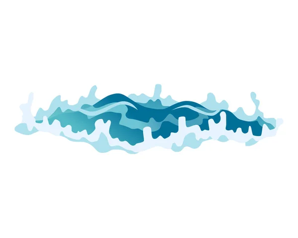 Animace Postříkání Vodou Kapající Voda Speciální Efekt List Čistá Voda — Stockový vektor