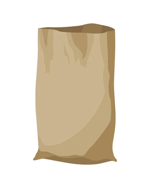 Τσάντα Αγρότη Λινάτσα Για Αλεύρι Ρύζι Αλάτι Αγροτική Παραγωγή Καφέ — Διανυσματικό Αρχείο