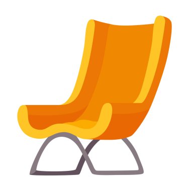 Rahat ve modaya uygun bir koltuk. Oda tasarım elemanı. Dinlenme ve rahatlama için yumuşak mobilyalar. Yumuşak ve rahat döşemeli çizgi film koltuğu.