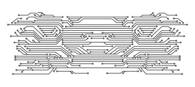 Elektronik pano. Yüksek teknoloji dijital veri bağlantı sistemi kavramı. Devre mühendisliği teknolojisi. Bilgisayar elektronik baskılı devre kartı mikro devre tasarımı.