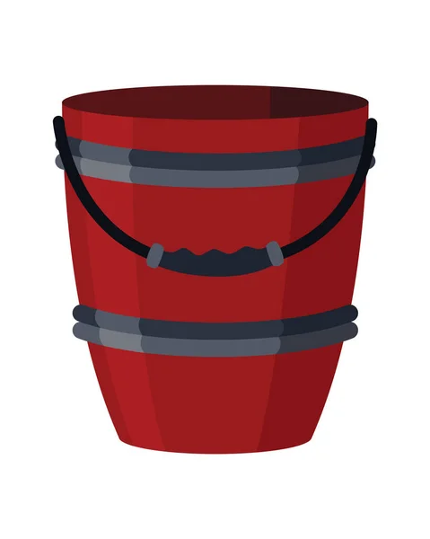 Bucket Bail Vector Cartoon Icon Pail Handle Plastic Household Equipment — Image vectorielle