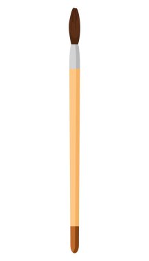 Painting tool cartoon illustration. Drawing creative material for workshop design. Painter art equipment. Artistic decorative element of art supplie.