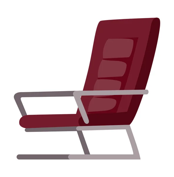 Comfortable Fashionable Armchair Room Design Element Soft Furniture Rest Relaxation —  Vetores de Stock