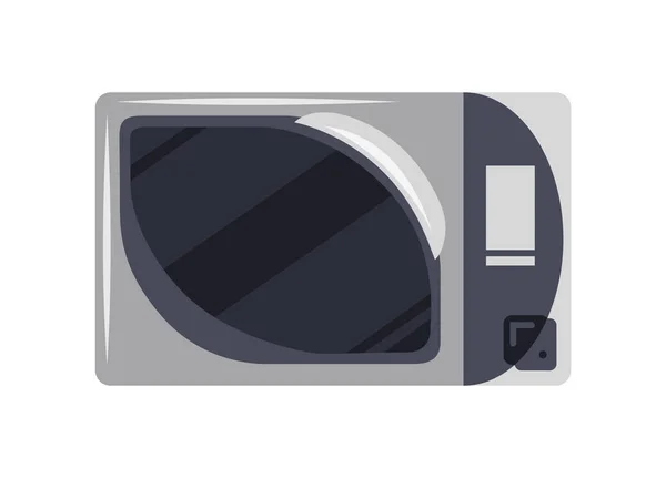 Піктограма Мікрохвильової Печі Вид Спереду Кухонну Техніку Стильний Посуд Обладнання — стоковий вектор