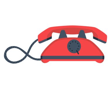 Telefonun evriminin basamağı. Klasik iletişim cihazı. Telefonun eski antika analog teknolojisi. Retro jenerasyonun özelliği.