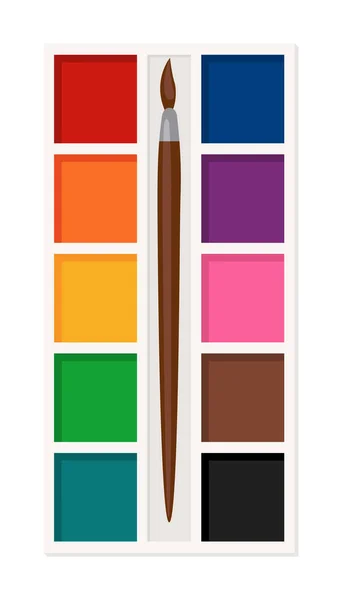 Painting Tool Cartoon Illustration Drawing Creative Material Workshop Design Painter — Vector de stock