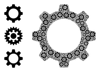 Özyinelemeli Çarklı Simge Mozaiği