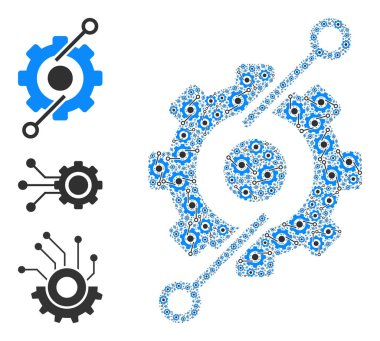 Fraktal Kontrol Merkezi İfade Simgesi Kendi Kolajı