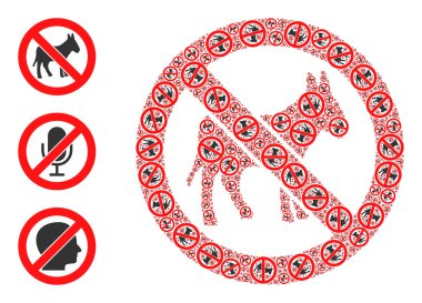 Özyineleme Eşek Simgesini Durdur Mozaiği