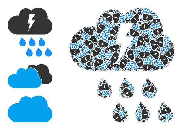 Recursive Thunderstorm Icon Itself Collage