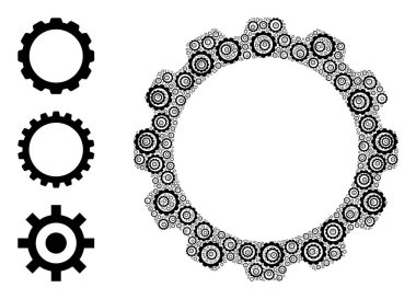 Özyineleme Dişli Tekerleği Simgesi Öz Bileşimi