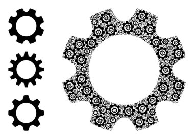 Fractal Vites Tekerleği Simgesi Bileşimi
