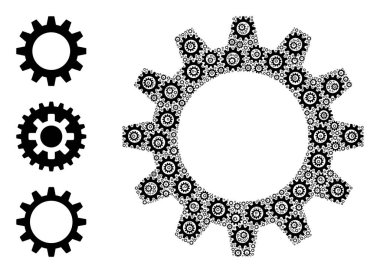Özyineleme Dişli Tekerleği Simgesi Bileşimi