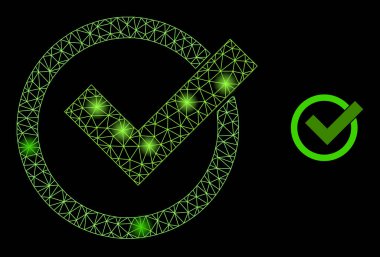 Parlak Web Ağı Parlak Benekli Simgeyi Kabul Et