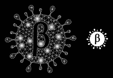 Takımyıldız Düğümlü Parlak Web Ağı Beta Kapalı Virüs Simgesi