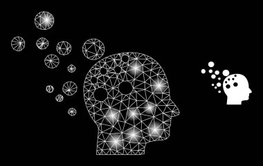 Açık Noktalı Parlak Web Hayal Simgesi