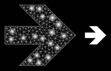 Parlak Web Ağı Parlak Benekli Sağa Taşı Simgesi