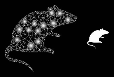 Parlak Web Ağları Parıltılı Fare Simgesi