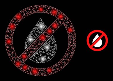 Parlak Web Ağı Parlak Benekli Yağ Simgesini Durdur