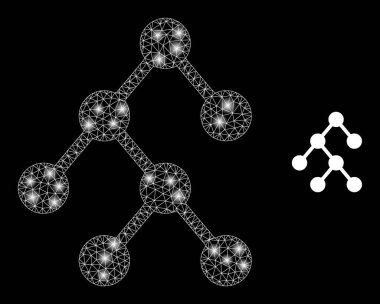 İkili İlişkiler Simgesi - Takımyıldızı Düğümleriyle Kablo Çerçeve Ağı