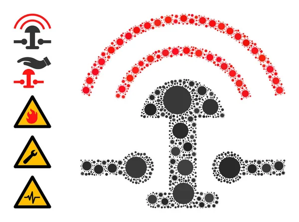 Alarm Düğmesi Simgesi - Coronavirüs Bileşimi ve Benzer Simgeler
