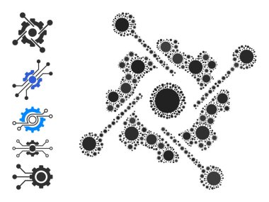 Hitech Endüstrisi Simgesi - Enfeksiyon Mozaiği ve Daha Fazla Simge