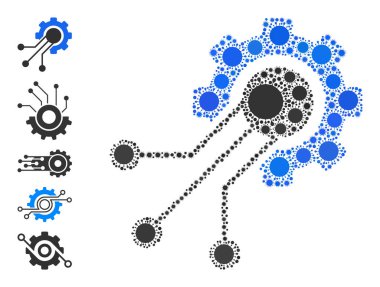 Sensör Cog Simgesi - Enfeksiyon Bileşimi ve Benzer Simgeler