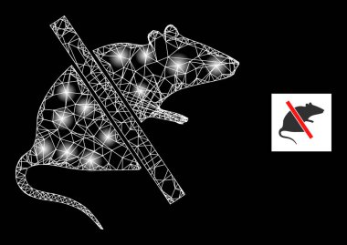 Parlak Ağ Takımyıldızı Düğümleriyle Fare Ağı Yok