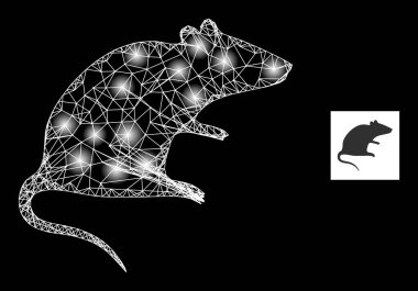 Parlak Noktalı Parlak Net Fare Ağ Simgesi