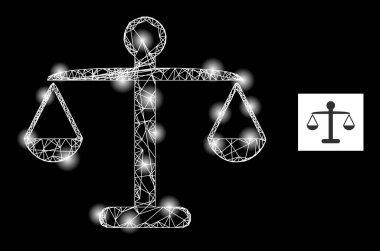 Parlak Yumurtadan Çıkan Ağırlık Dengesi Parlak Benekli Ağ Simgesi