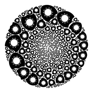 Antivirüs Koruma Simgesi Küre Kümesi Kolajı