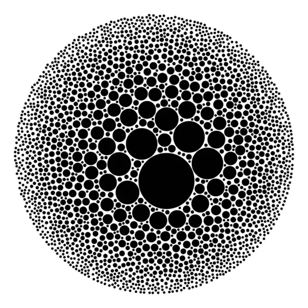 Icono de círculo redonda burbuja Collage — Archivo Imágenes Vectoriales