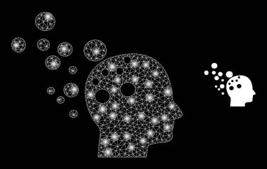 Hayal Simgesi - Parıltılı Çokgen Ağ