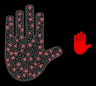 El Simgesini Durdur - Parıltılı Kablo Ağı